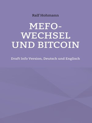 cover image of Mefo-Wechsel und Bitcoin